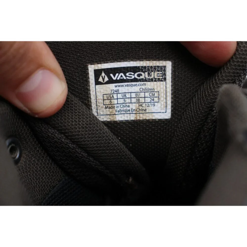 Vasque Boots Youth Size 6 Elias UltraDry Brown Hiking Lace Up 7248 Waterproof - Picture 3 of 13